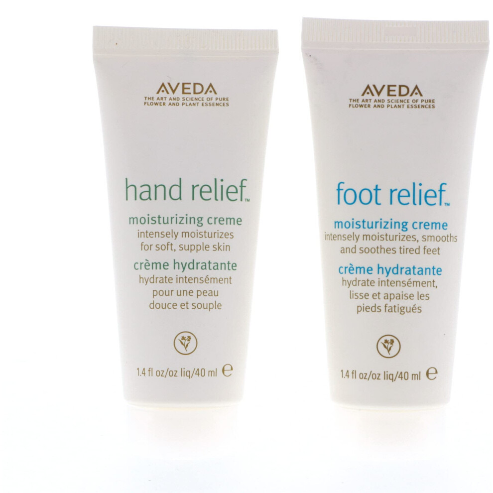 Aveda Hand Relief and Foot Relief Moisturizing creme Set, 28 Ounce