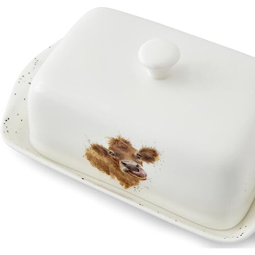 Wrendale Wrendale Designs Covered Butter Dish - Cow 1