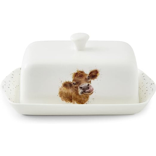 Wrendale Wrendale Designs Covered Butter Dish - Cow