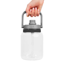Asobu Juggler a Tritan Large capacity Water Jug with Easy grip Handle 50 Ounces (grey)