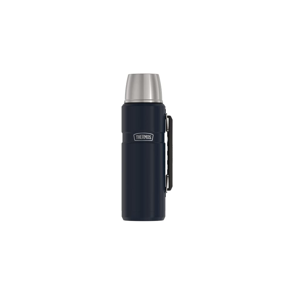 THERMOS Stainless King Vacuum-Insulated Beverage Bottle, 40 Ounce, Midnight Blue