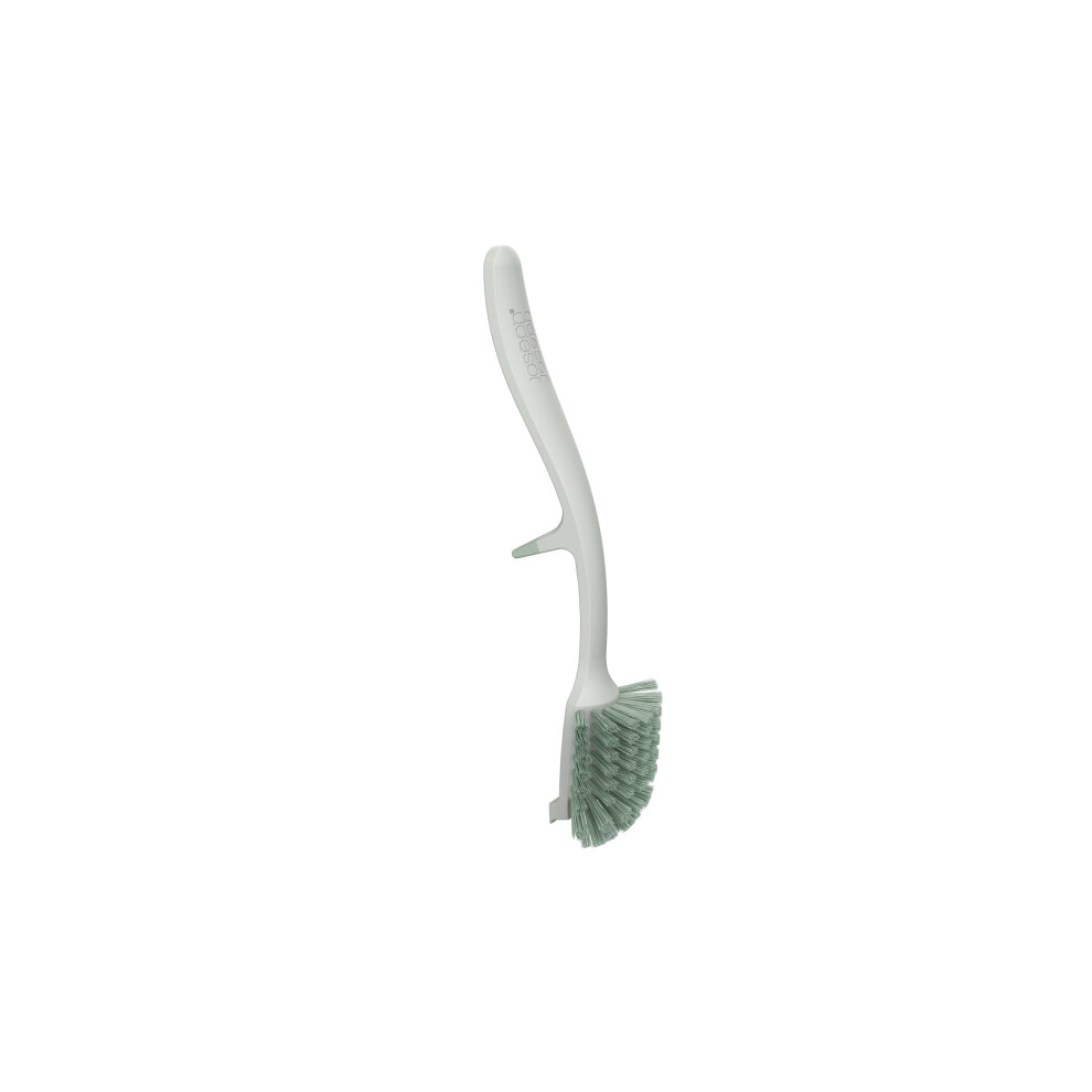Joseph Joseph 851651 Edge Dish Brush With Integrated -Sink Rest, Stonesage Light