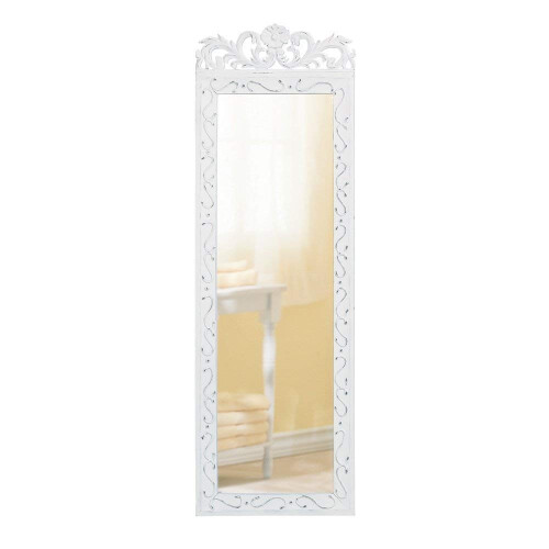 Accent Plus Elegant White Wall Mirror 987x05x305