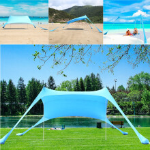 Beach Tent Family Sun Shade 4-6 Person Shelter Camping Canopy UPF50+