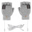 (Light Grey) Electric Heating Gloves Thermal Usb Charging Hand Warmer Heated Mittens 2