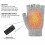 (Light Grey) Electric Heating Gloves Thermal Usb Charging Hand Warmer Heated Mittens 4