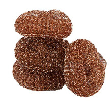 Pine-Sol Heavy-Duty Copper Scrubbers | Premium Scrub Sponges for Cast Iron, Stainless Steel, Oven Racks, Grills, 4 Pack