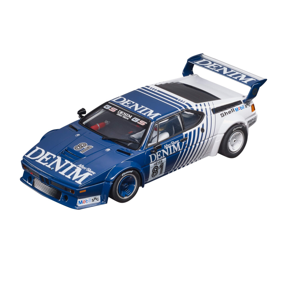 carrera 23909 BMW M1 Procar Denim, No81 1980 1:24 Scale Digital Slot car Racing Vehicle for carrera Digital Slot car Race Tracks