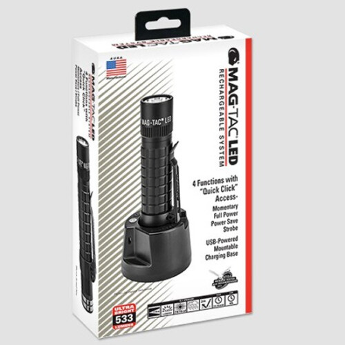 Maglite Linterna - MAGLITE - MAG-TAC-R - Recargable - 4 modos - LED negro 2