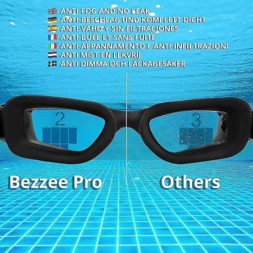 Bezzee Pro Swimming Goggles - Uv Protection 1