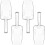 Hestya 4 Pcs Colher de Plástico Transparente Multiuso para Buffet de Natal 1