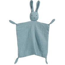 Peipeiwu Organic Cotton Muslin Lovey Blanket Organic Cotton Muslin Bunny Security T?ppe Soft & Breathable Lovie Baby Gaver til drenge og piger