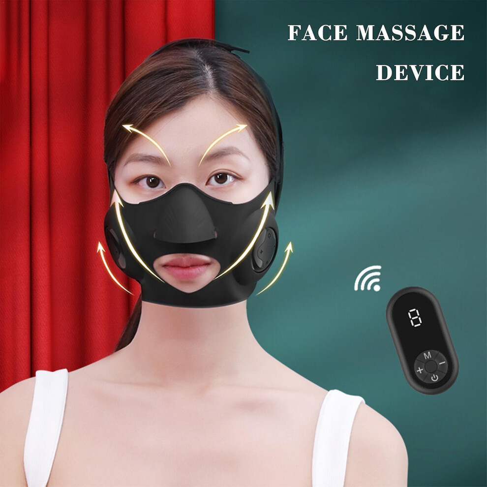 Ems V Shape Face Lifting Massager Face Slimming Mask Anti Wrinkle Double Chin Reducer Cheek Lift Up Patch Belt Face Lift Device