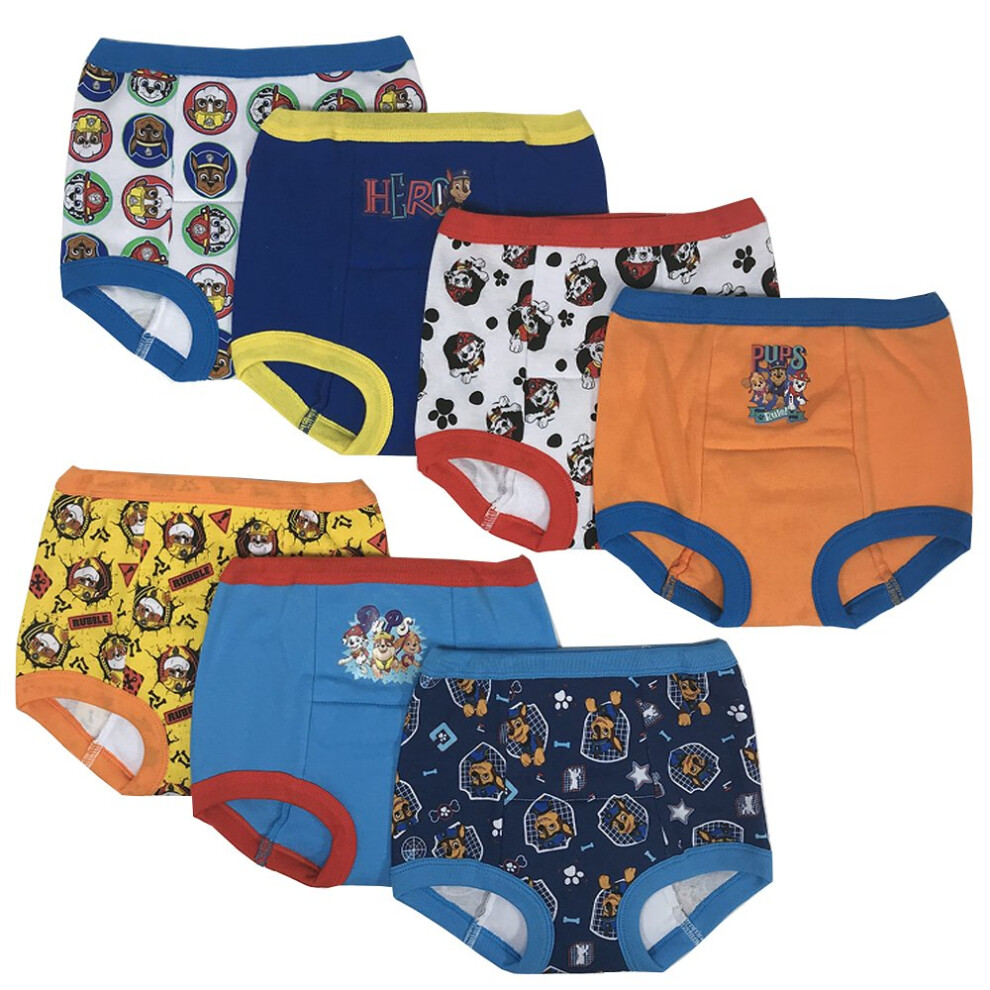 Paw Patrol Baby Toddler Boys Potty Training Pants Multipack, PawBTraining7pk, 3T