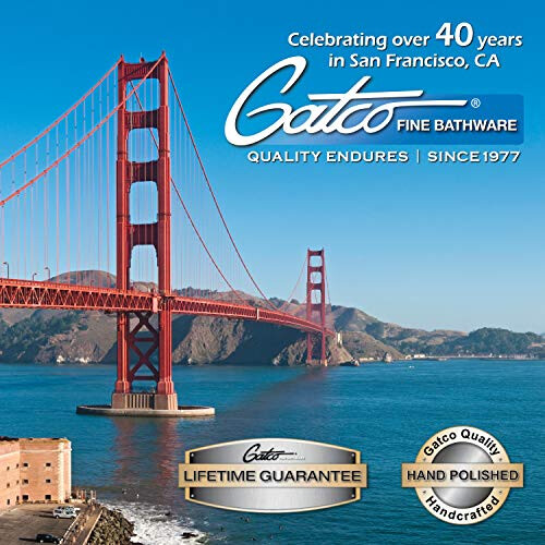 Gatco Gatco 1438C Glasgeländer Regal, Chrom 2
