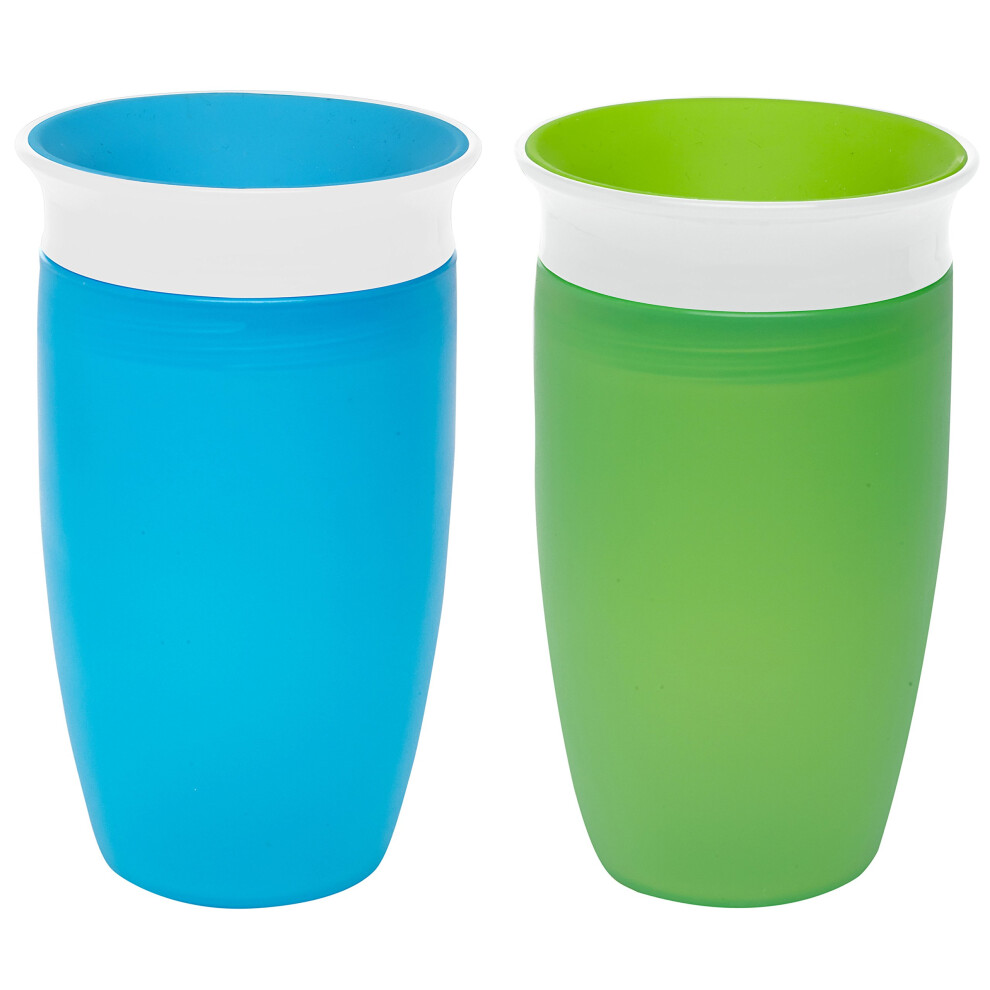 Munchkin? Miracle 360 Sippy Cup, Green/Blue, 2 Count