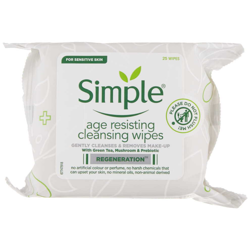 Simple Regeneration Age Resisting cleansing Wipes (25)