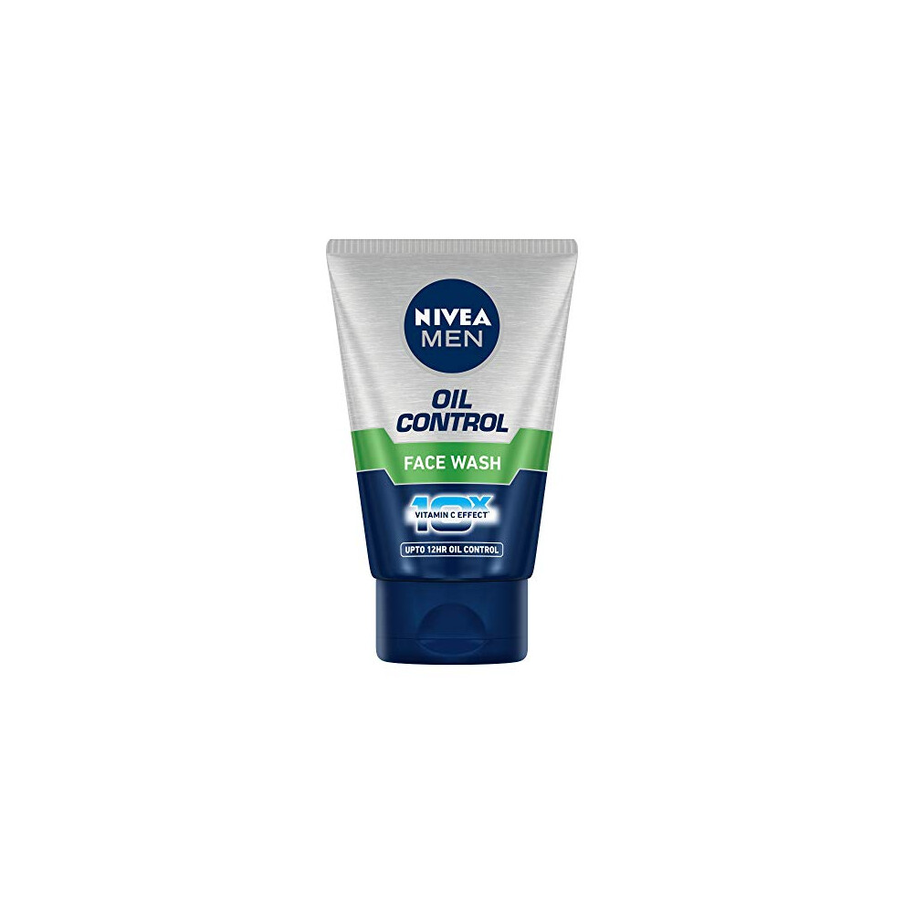 Nivea Men Oil Control Face Wash (10X Whitening), 100Gm 100Ml