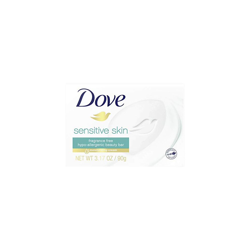 Dove, Bar Soap for Sensitive Skin 3.15 oz 25.2 Ounce, (Pack of 8)