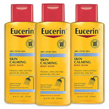 Eucerin Skin apaisant le corps du corps - nettoie et calme pour aider     pr   venir la peau s   che - 8,4 fl oz (paquet de 3)