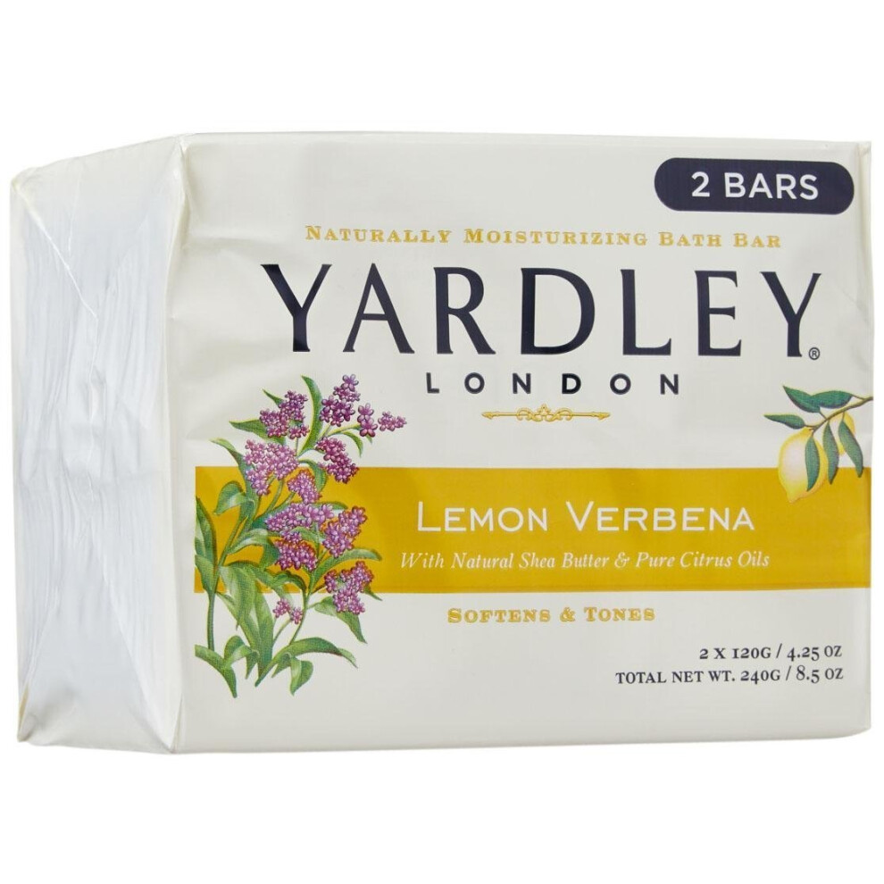 Yardley London Bar Soap - Lemon Verbena with Shea Butter - 425 oz - 2 ct