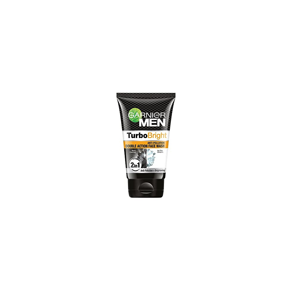 garnier Men Power White Anti-Pollution Double Action Facewash, 100gm