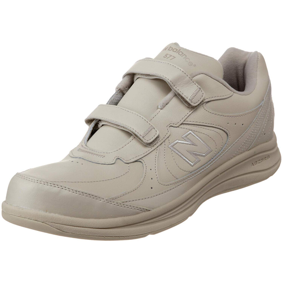 New Balance Mens 577 V1 Hook and Loop Walking Shoe, Bone, 105 W US