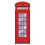 Beistle Red Phone Box Jointed Cutout-1 Pc  Multicolored 1