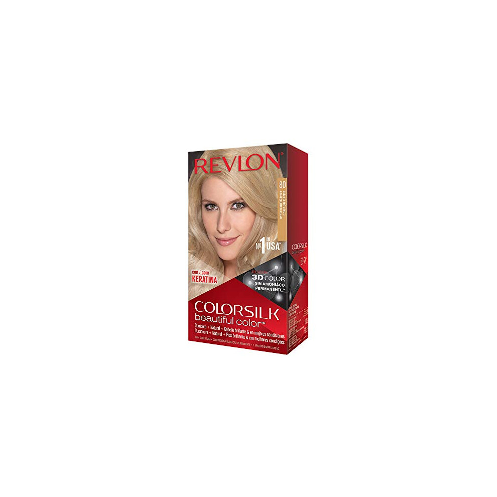 Revlon Colorsilk Haircolor, Light Ash Blonde, 10 Ounces (Pack of 3)