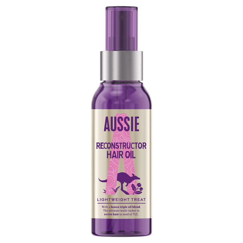 Aussie 3 Miracle Hair Oil Reconstructor with Macadamia Hair Oil for Damaged Hair 100 ml