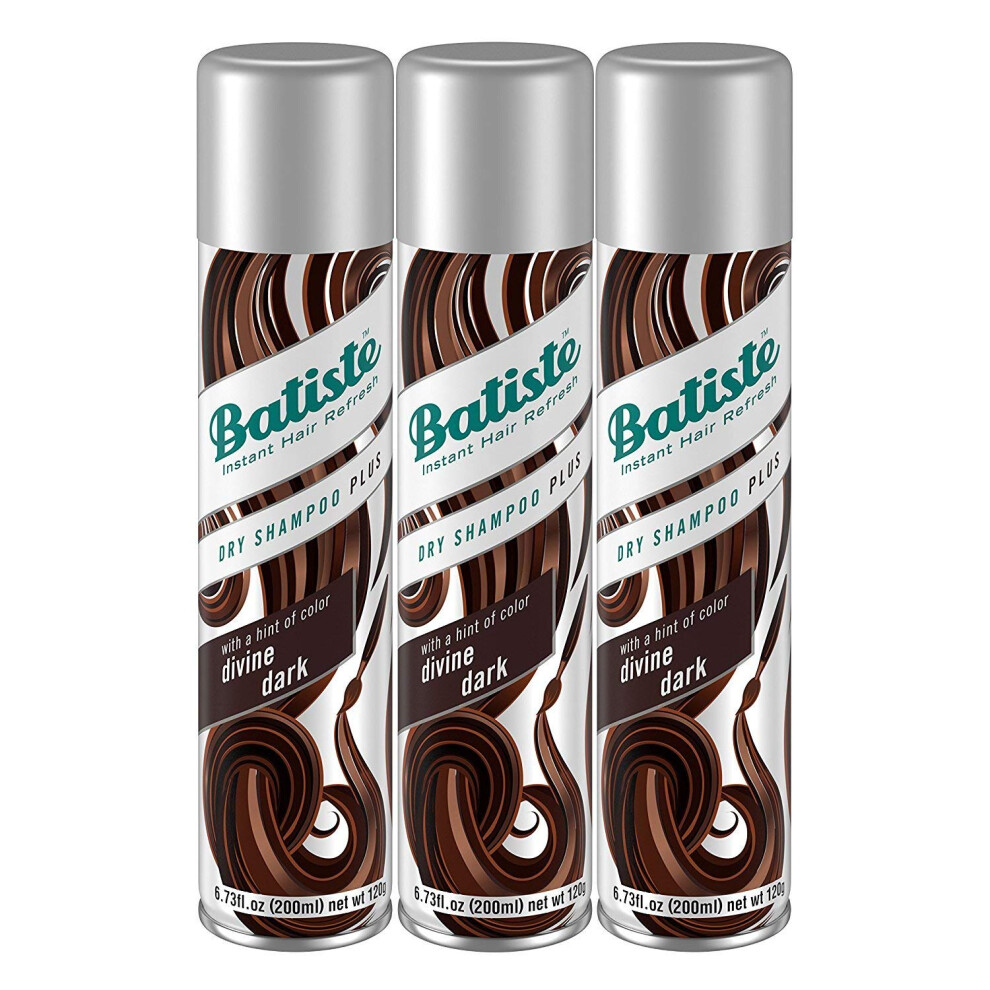 Batiste Dry Shampoo Dark & Deep Brown 6.73 oz (Pack of 3)