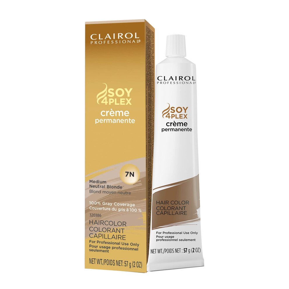 clairol Professional Permanent 7N Medium Neutral Blonde, 2 Ounce (Pack of 1)