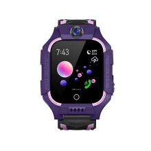 (Purple) Kids Gps Wifi Video Call Smart Watch
