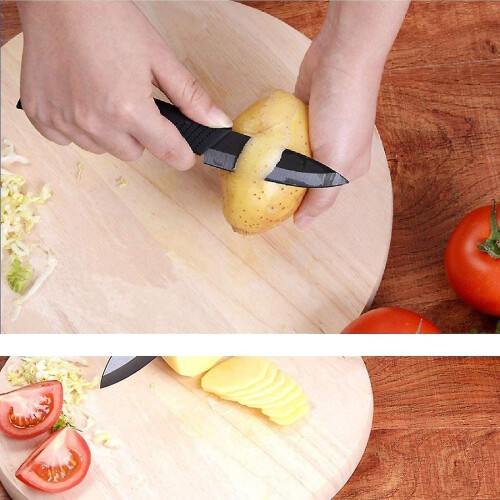 Kitchen Ceramic Knife Set Professional Knife With Sheaths, Super Sharp Rust Proo 1