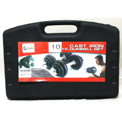 Kemket Cast Iron Dumbbell Set 10 KG 1