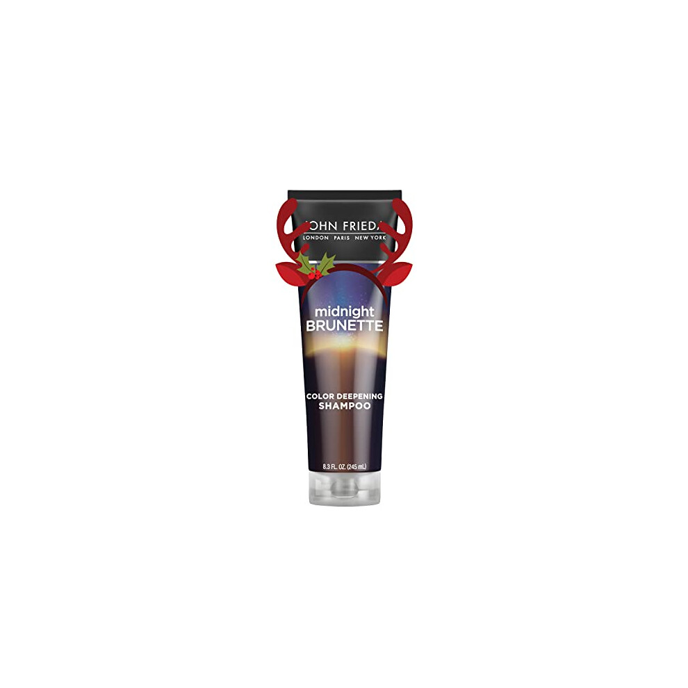 John Frieda Brilliant Brunette Visibly Deeper Color Deepening Shampoo, 8.3 Ounce, with Evening Primrose Oil, Infused with Cocoa, Stocking Stuffer