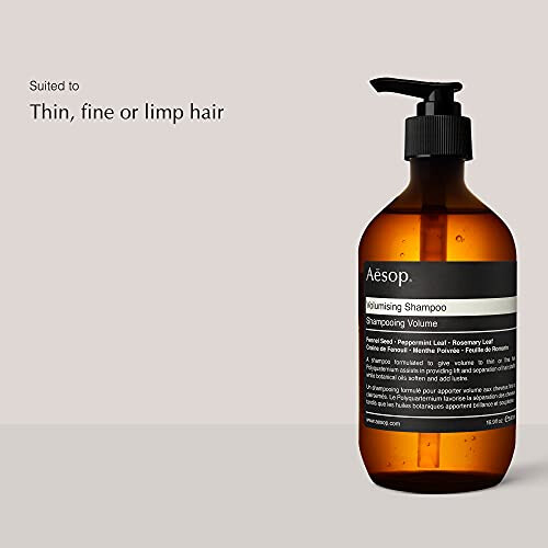 Aesop Σαμπουάν για όγκο Aesop | Σύνθεση lifting για όγκο και σώμα | Ενισχυμένο με Polyquaternium 67 | 450 ml 1