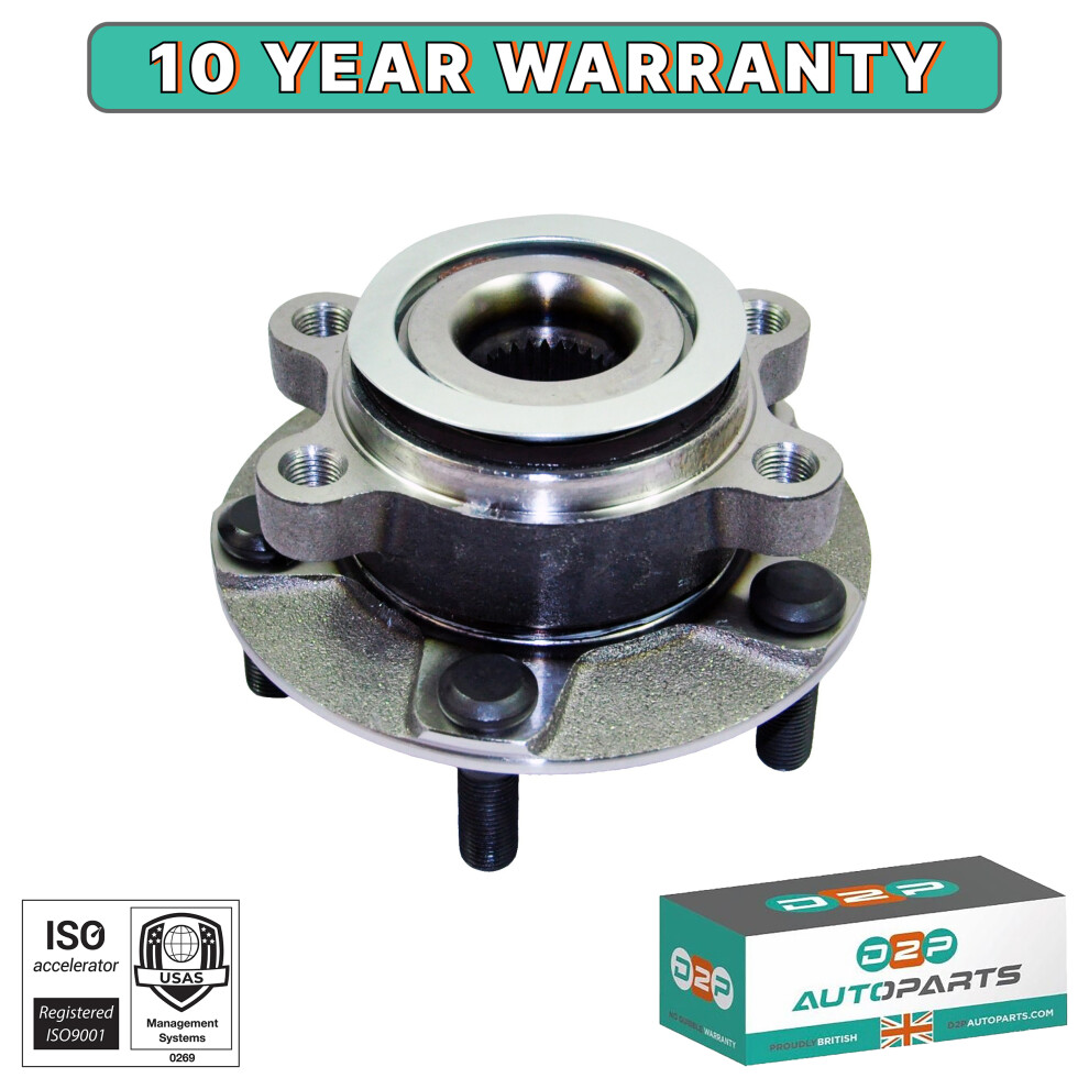 Front Axle Wheel Bearing Hub Kit For Nissan Juke F15 Qashqai X-Trail. 5060245135788
