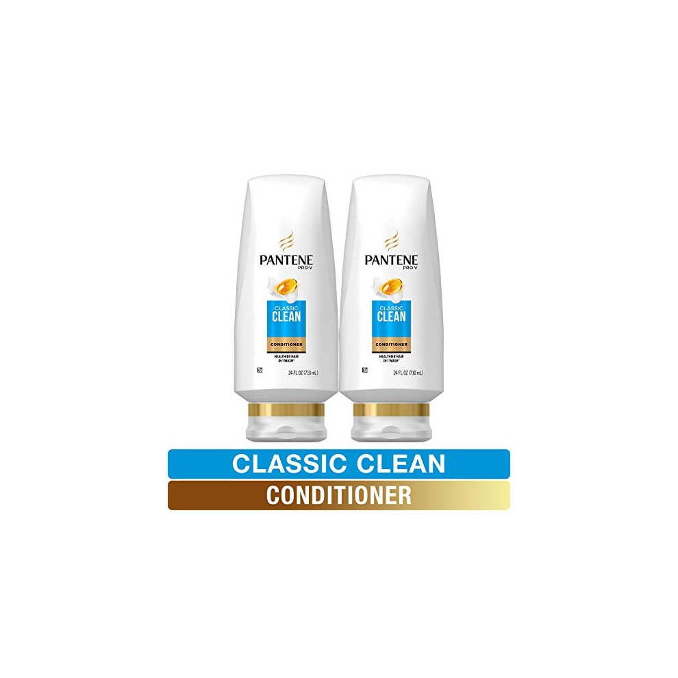 Pantene, Sulfate Free Conditioner, Pro-V Classic Clean, 24 Fl oz, Twin Pack