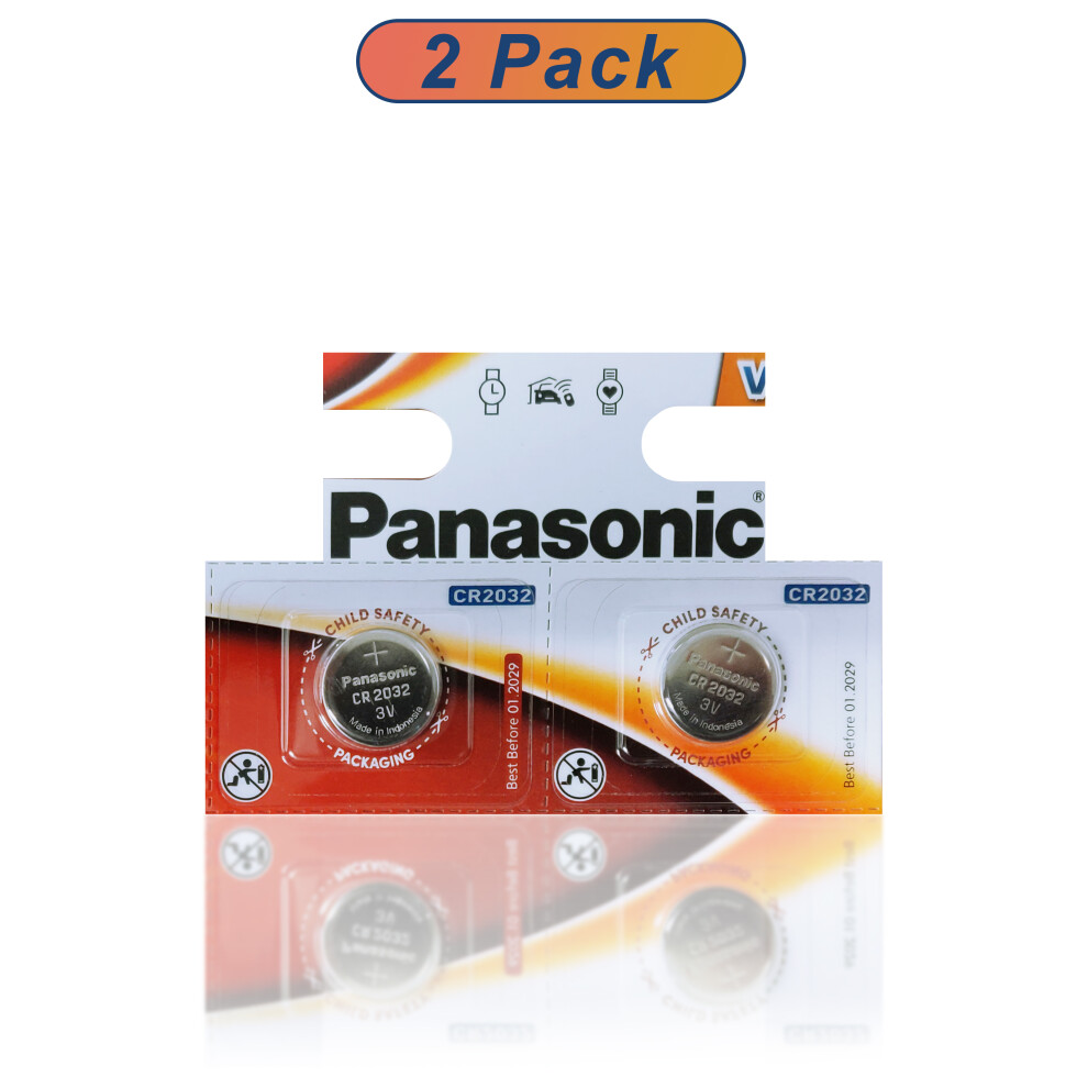(2 Count ) Panasonic Specialist Lithium Coin Batteries CR2032