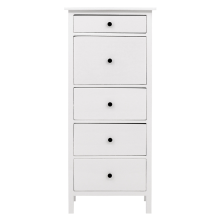 OB11 1/10 Scale White Wooden Five-Drawer Miniature Cabinet for BJD Dolls