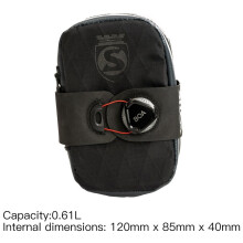 (01 Black) SILCA MATTONE | Bike Bag plus BOA Closure System | Full Waterproof YKK