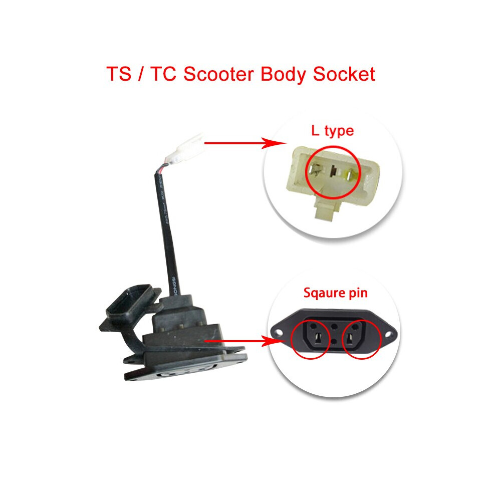 (Lite Socket Square) For Super Soco Ts Tc Original Motorcycle Accessories Body Charging Plug 8210516628212