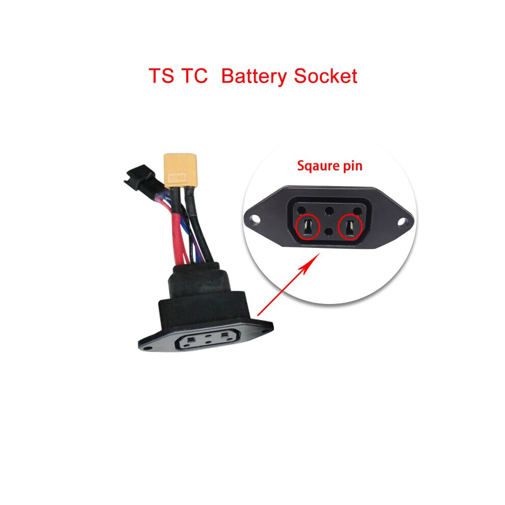 (TS TC socket square) For Super Soco Ts Tc Original Motorcycle Accessories Body Charging Plug