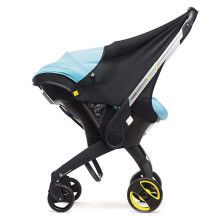 (Black) Doona storage  Pram sunshade extension hood and storage bag for  pramcar