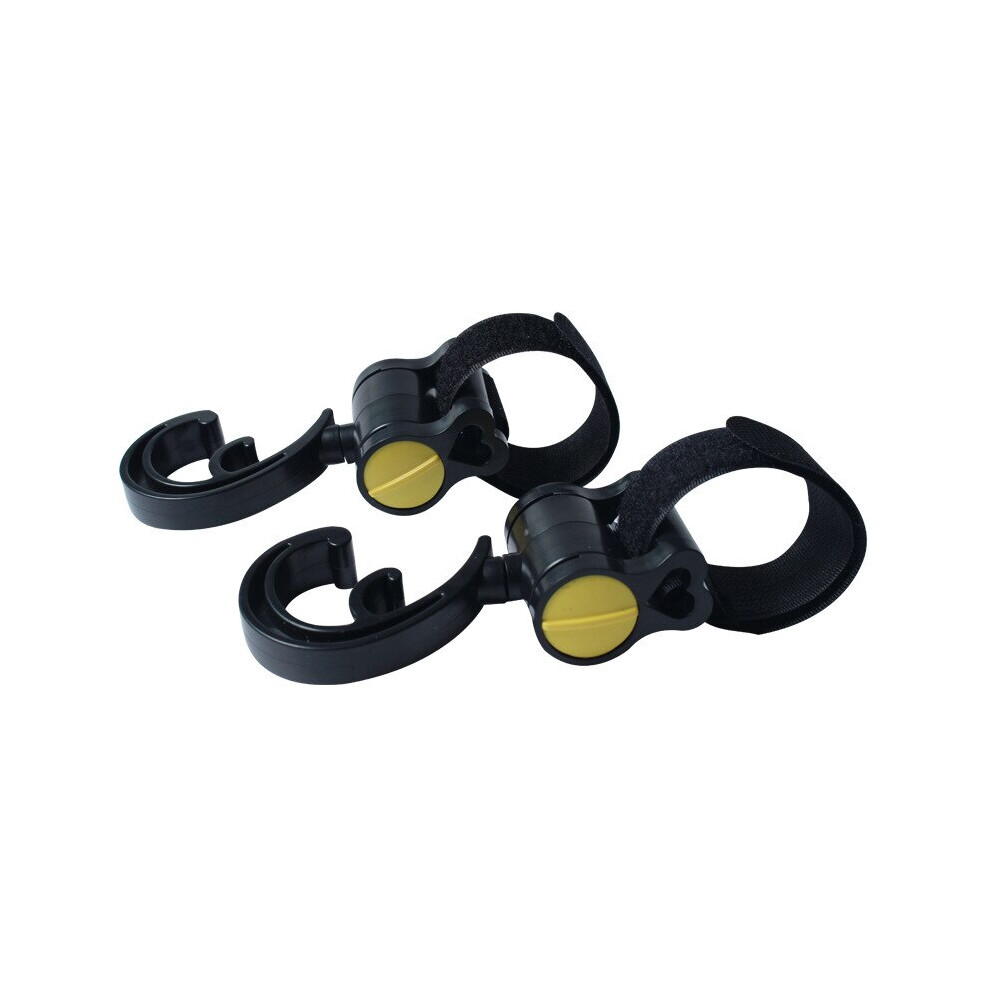 (Yellow) Baby Stroller Hook 360-Degree Rotatable Baby Stroller Hook Baby Stroller Yellow Maxpower