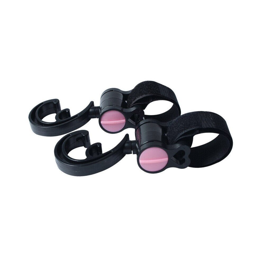 (Pink) Baby Stroller Hook 360-Degree Rotatable Baby Stroller Hook Baby Stroller Pink Maxpower