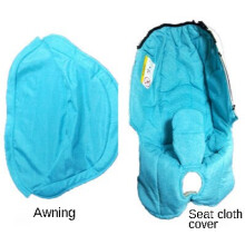 (Seat cover blue) Original Wheels For Donna /Doona Replace Mosquito Net Rain Cover Bag Leather