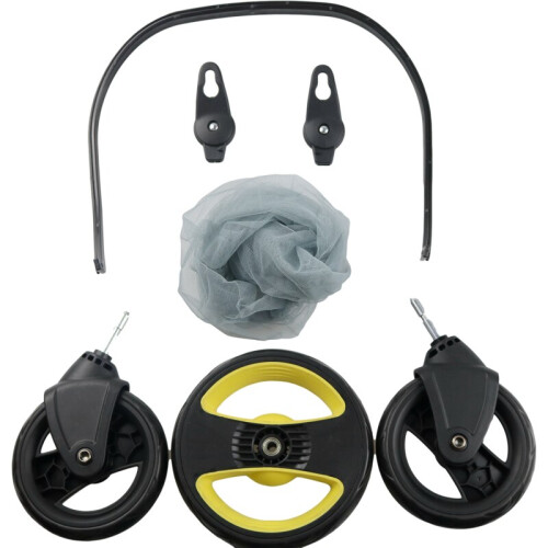 (gray) Original Wheels For Donna /Doona Replace Mosquito Net Rain Cover Bag Leather 2
