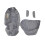 (gray) Original Wheels For Donna /Doona Replace Mosquito Net Rain Cover Bag Leather 1